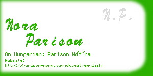 nora parison business card